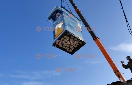 Барабанный дробемёт с ленточным транспортёром, модель Q3210