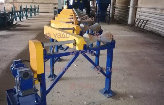 Проходной дробемет для очистки труб, модель ДПУ 325-2