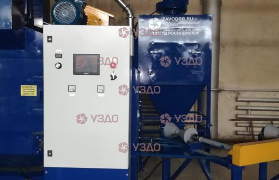 Проходной дробемет для очистки труб, модель ДПУ 325-2