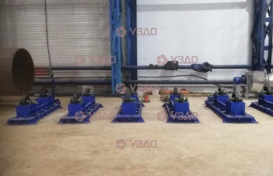 Проходной дробемет для труб, модель ДПУ-1500
